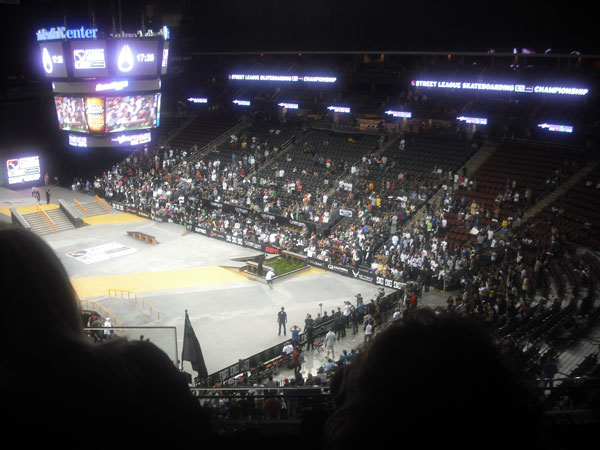 Here’s the view from the DC suite. Street League
